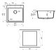 Мойка кухонная Point Арбель PN3001W 51 см  белый