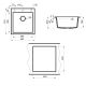 Мойка кухонная Point Моко PN3006B 47 см черный