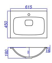 Раковина Aqwella Malaga 600 Раковина Aqwella Malaga 600