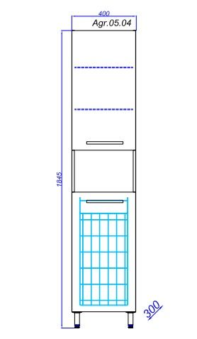 Пенал Aqwella Аллегро Agr.05.04