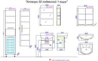 Тумба под раковину Aqwella Аллегро 50 Agr.01.05/1 Тумба под раковину Aqwella Аллегро 50 Agr.01.05/1