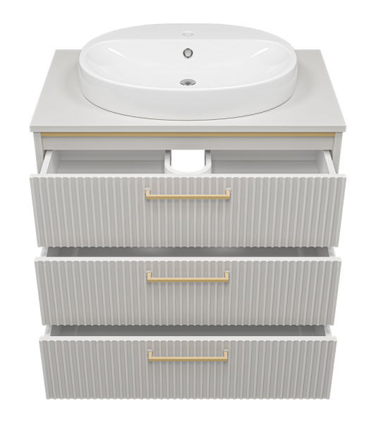 Напольная тумба под раковину Brevita Elche УТ000023945 81 см серый