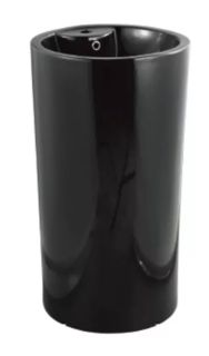 Раковина напольная SantiLine SL-4003MB 46см чёрный матовый