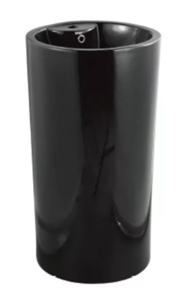 Раковина напольная SantiLine SL-4003MB 46см чёрный матовый