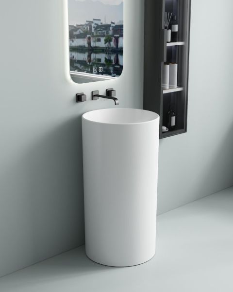 Раковина напольная SantiLine SL-4014 45см белый