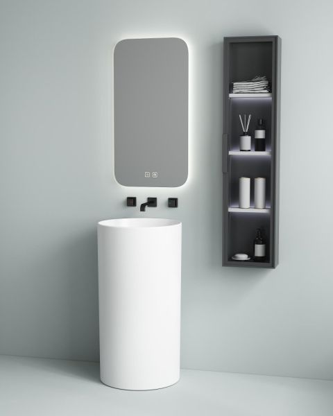 Раковина напольная SantiLine SL-4014 45см белый