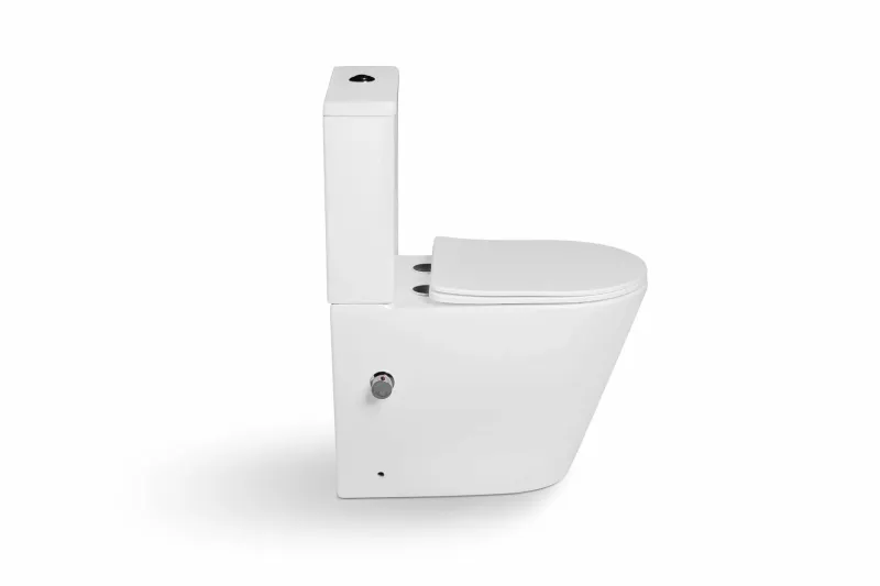 Унитаз-компакт SantiLine SL-5014SM-BD с функцией биде и встроенным смесителем белый