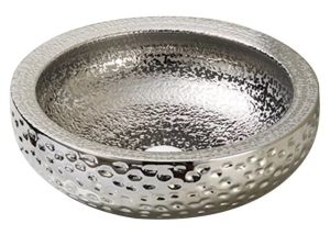 Раковина накладная SantiLine SL-7010 41см серебро
