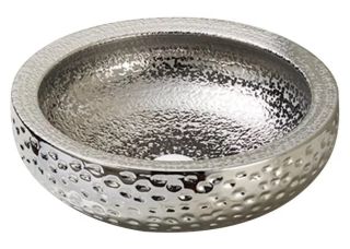 Раковина накладная SantiLine SL-7010 41см серебро