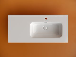 Раковина мебельная Ceramicanova Элемент (Element) CN7003R 101 см белый