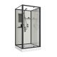 Душевая кабина Niagara Standart ST80/15Q/BL/BK 80x80 см профиль чёрный стекло прозрачное