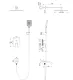 Душевой комплект Wonzon & Woghand Flex WW-88939072-CR хром