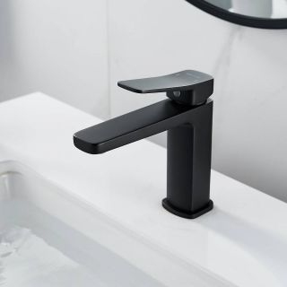Смеситель для раковины Shevanik S9901H чёрный Смеситель для раковины Shevanik S9901H чёрный