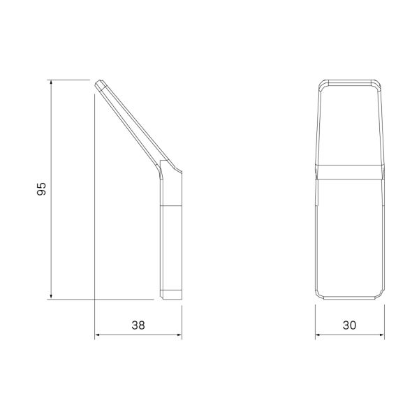 Крючок IDDIS Slide чёрный матовый SLIBS10i41