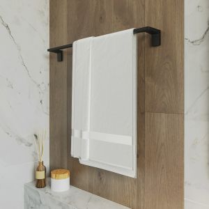 Полотенцедержатель IDDIS Slide одинарный чёрный матовый SLIBS10i49