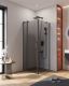 Душевой уголок CEZARES SLIDER-AH-1-80-80/90-GRIGIO-NERO