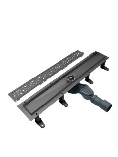 Душевой лоток Cezares Движение (Slider) SLIDER-LD-60-GM 60 см оружейная сталь