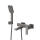 Смеситель для ванны и душа CEZARES SLIDER-VD-GM оружейная сталь