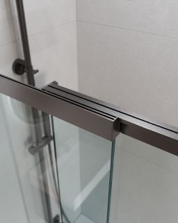 Шторка на ванну CEZARES SLIDER-VF-11-90/150-C-GM оружейная сталь