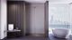 Душевая дверь Veconi Premium Trento PTDW-50G, 1400x2000, брашированное золото, стекло прозрачное
