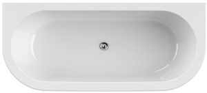 Акриловая ванна Cezares Slim Wall 180x80см белый SLIM WALL-180-80-60-W37-SET