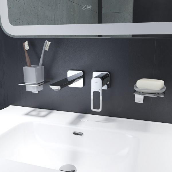 Встраиваемый смеситель для раковины IDDIS Slide хром SLISB00i65