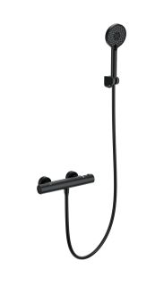 Смеситель для душа Wonzon & Woghand INN 6 WW-B2029-A-MB с термостатом чёрный матовый