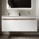 Подвесная тумба под раковину Sancos Smart SM120-1W 120см белый глянец