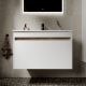 Подвесная тумба под раковину Sancos Smart SM80W 80см белый глянец