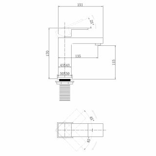 Смеситель для раковины ABBER Daheim AF8210W белый матовый