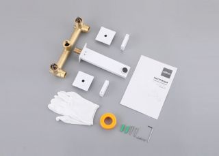 Смеситель для раковины ABBER Daheim AF82122W белый матовый
