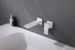 Смеситель для раковины ABBER Daheim AF8212W белый матовый