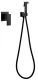 Гигиенический душ со смесителем ABBER Daheim чёрный матовый AF8225B