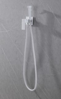 Гигиенический душ со смесителем ABBER Daheim AF8226W белый матовый