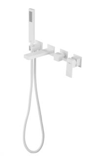 Смеситель ABBER Daheim AF8230W для ванны белый матовый