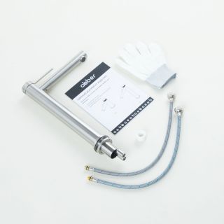 Смеситель для раковины ABBER Emotion 316 AF8811BST-L брашированная сталь