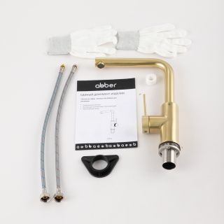 Смеситель для кухни ABBER Emotion 316 AF8814BG брашированное светлое золото