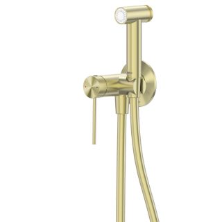 Гигиенический душ со смесителем ABBER Emotion 316 AF8825BG брашированное светлое золото