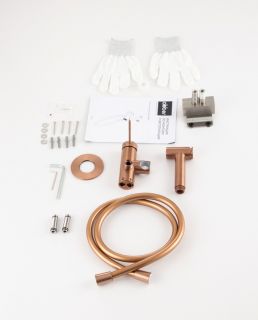 Гигиенический душ со смесителем ABBER Emotion 316 AF8825BRG брашированное розовое золото