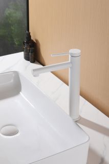 Смеситель для раковины ABBER Emotion  AF8811W белый матовый