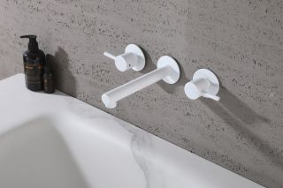 Смеситель для раковины ABBER Emotion AF88121W белый матовый