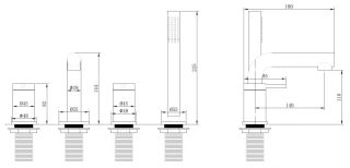 Смеситель на борт ванны ABBER Emotion золото матовое AF8813G