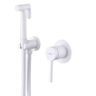 Гигиенический душ со смесителем ABBER Emotion AF8825W белый матовый
