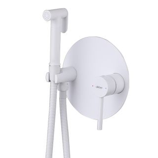 Гигиенический душ со смесителем ABBER AF8826W белый матовый