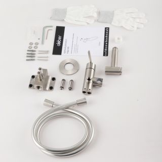Гигиенический душ со смесителем ABBER Perfekte 316  AF8A25BST брашированная сталь