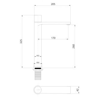 Смеситель для раковины ABBER Rund AF8711MRG розовое золото