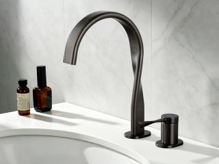 Смеситель ABBER Tanz AF8C09GM для раковины оружейная сталь
