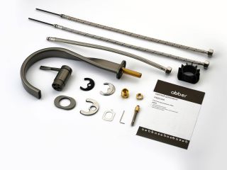 Смеситель ABBER Tanz AF8C09GM для раковины оружейная сталь