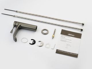 Смеситель ABBER Tanz AF8C10GM для раковины оружейная сталь