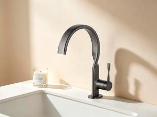 Смеситель ABBER Tanz AF8C11GM для раковины оружейная сталь